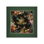 Micromosaic with birds, butterflies and fruit - 8 x 8" mounted print